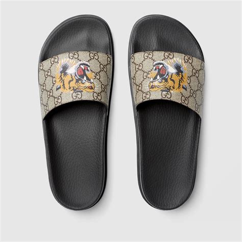 cheap gucci slides tiger boys|gucci tiger slides men's.